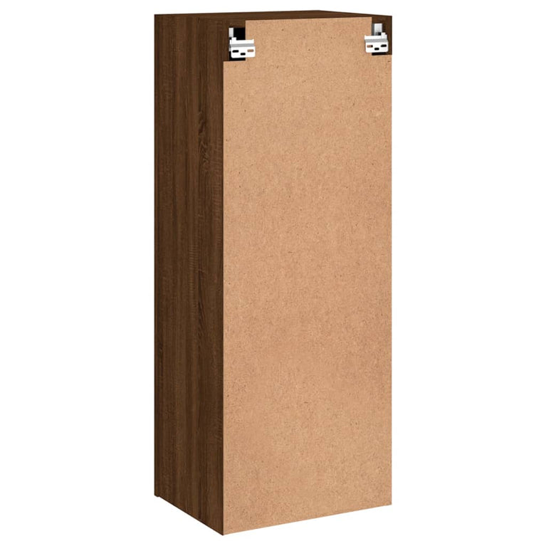 Tv-wandmeubel 40,5x30x102 cm bewerkt hout bruineikenkleurig