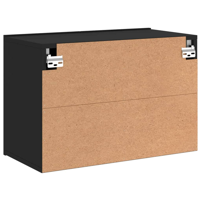 Tv-meubel wandgemonteerd 60x30x41 cm zwart