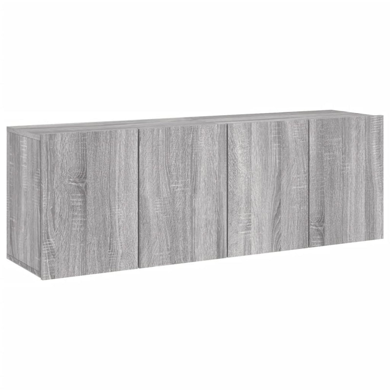 Tv-meubels 2 st wandgemonteerd 60x30x41 cm grijs sonoma eiken
