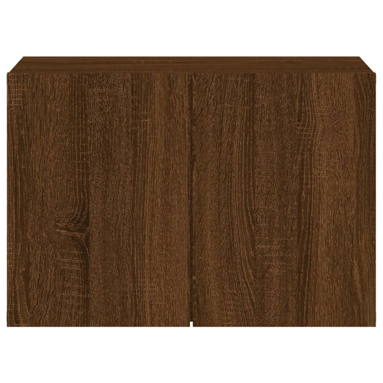 Tv-meubel wandgemonteerd 60x30x41 cm bruineikenkleurig