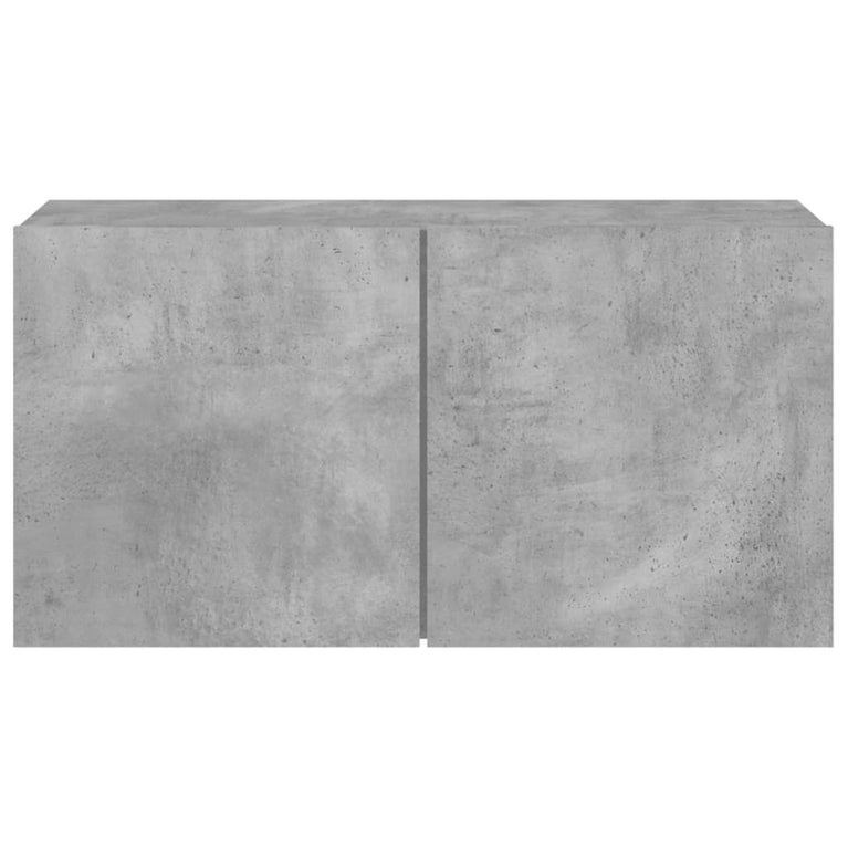 Tv-meubel wandgemonteerd 80x30x41 cm betongrijs