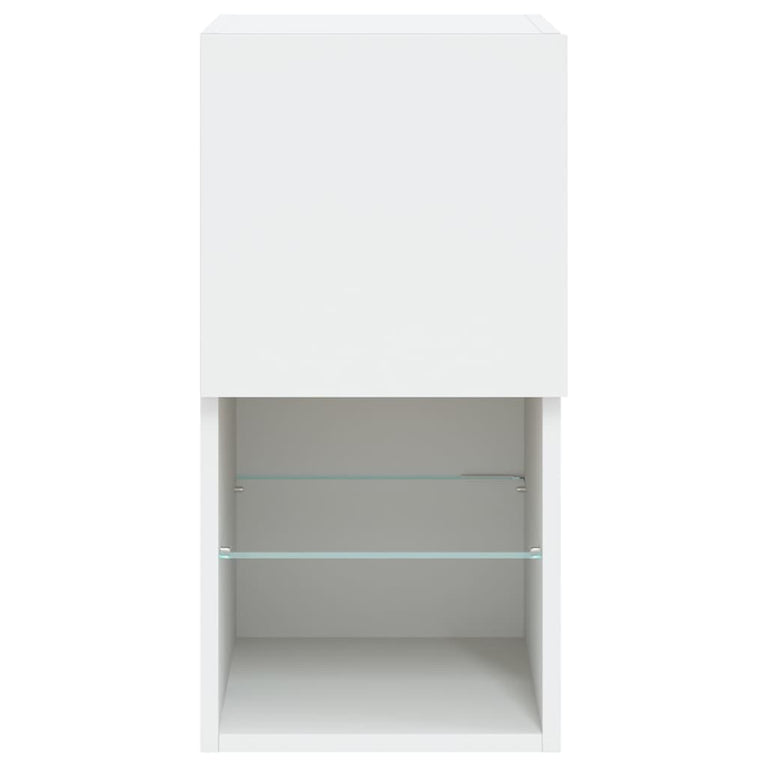 Tv-meubelen 2 st met LED-verlichting 30,5x30x60 cm wit