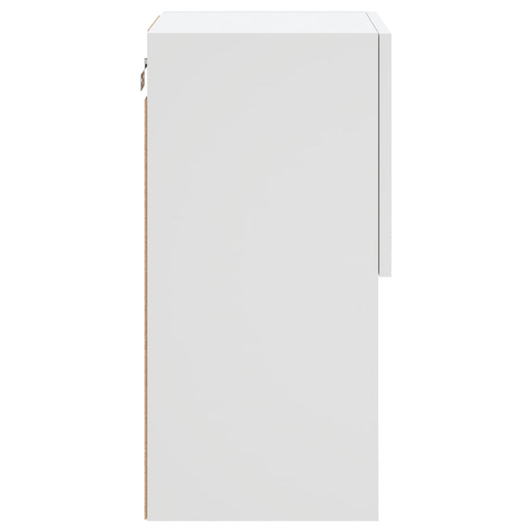 Tv-meubelen 2 st met LED-verlichting 30,5x30x60 cm wit