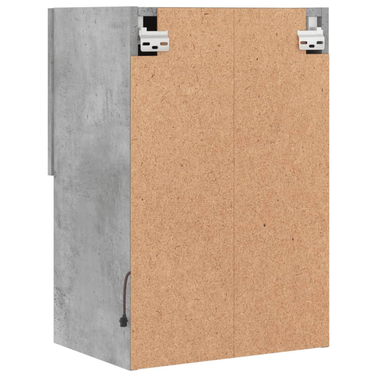 Tv-meubel met LED-verlichting 40,5x30x60 cm betongrijs