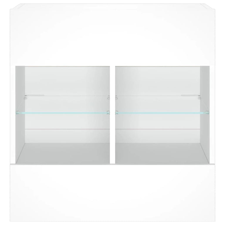 Tv-meubel met LED-verlichting 58,5x30x60,5 cm wit