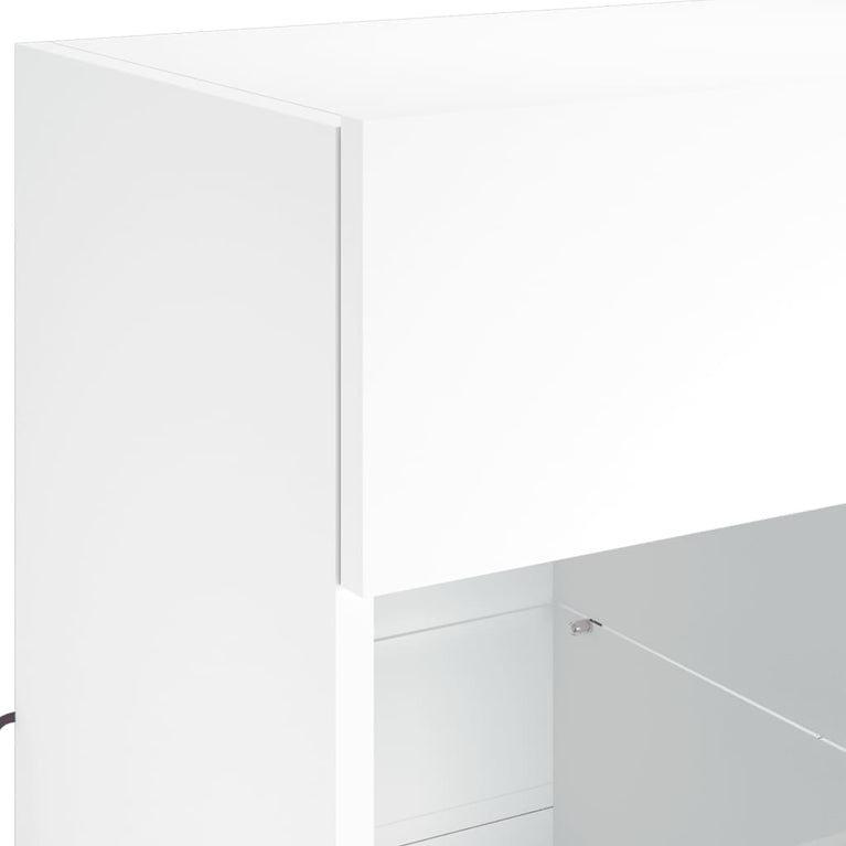 Tv-meubel met LED-verlichting 58,5x30x60,5 cm wit