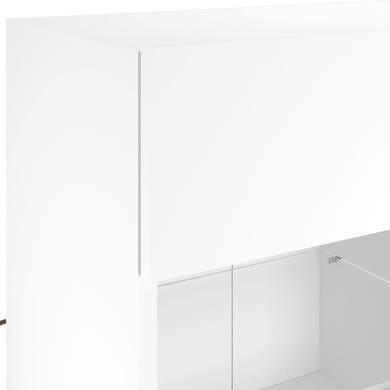Tv-wandmeubel met LED-verlichting 78,5x30x60,5 cm wit