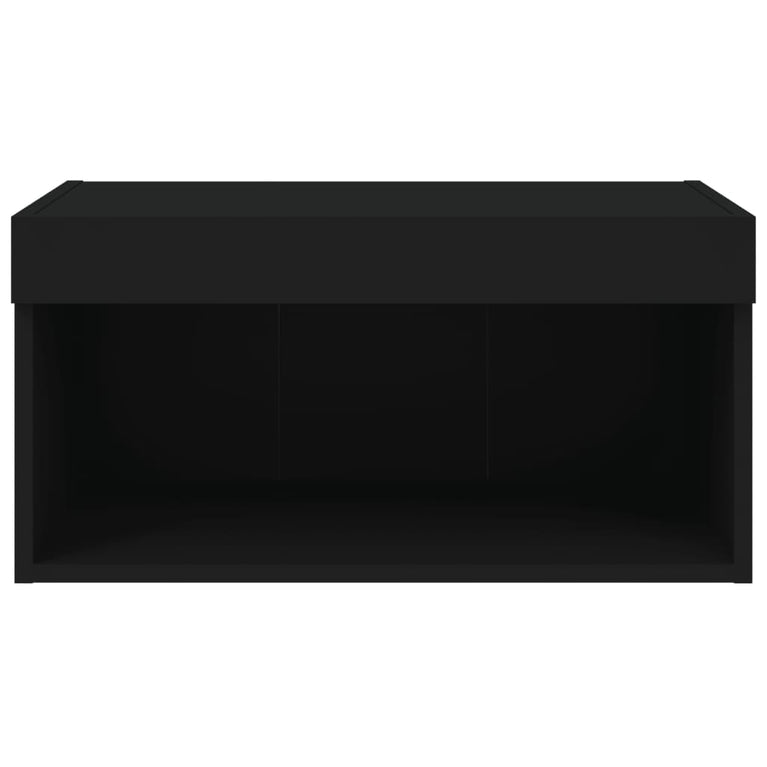 Tv-meubel met LED-verlichting 60x30x30 cm zwart