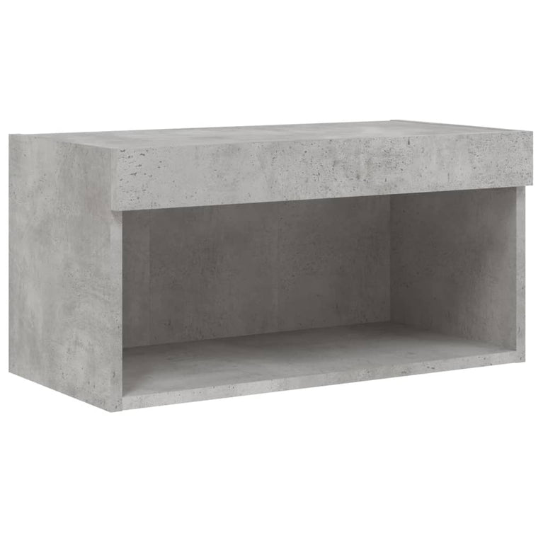 Tv-meubel met LED-verlichting 60x30x30 cm betongrijs