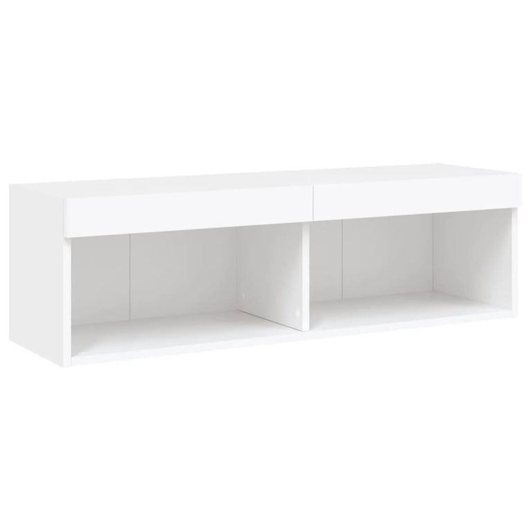 Tv-meubel met LED-verlichting 100x30x30 cm wit