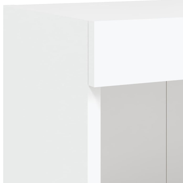 Tv-meubels met LED-verlichting 2 st 100x30x30 cm wit