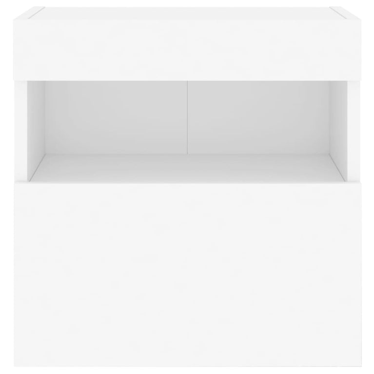 Tv-wandmeubel met LED-verlichting 40x30x40 cm wit
