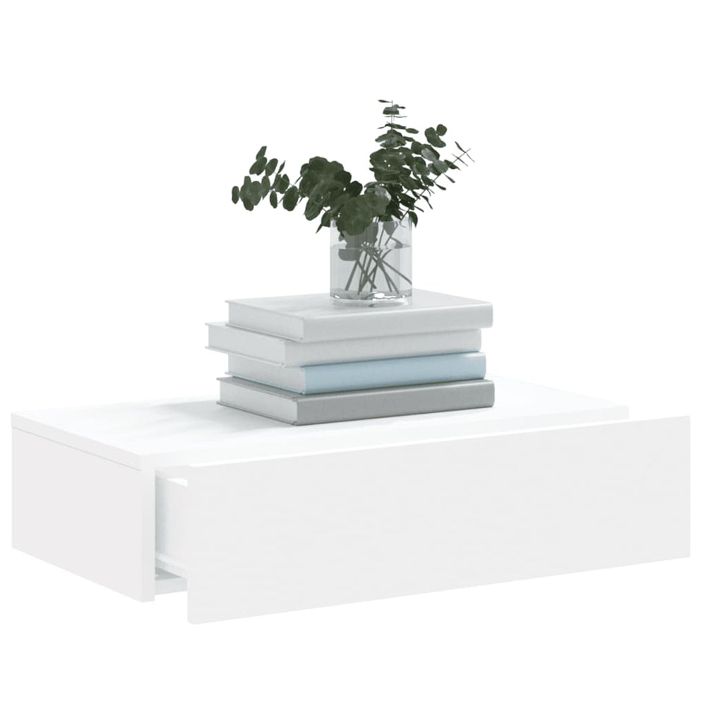 Tv-meubel met LED-verlichting 60x35x15,5 cm wit MeubelReus