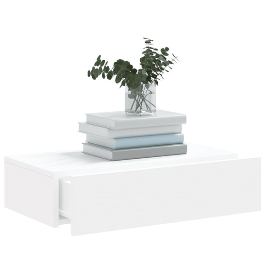 Tv-meubel met LED-verlichting 60x35x15,5 cm wit MeubelReus