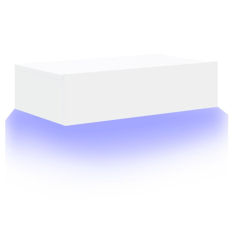 Tv-meubel met LED-verlichting 60x35x15,5 cm wit MeubelReus