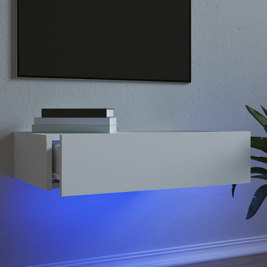 Tv-meubel met LED-verlichting 60x35x15,5 cm wit MeubelReus