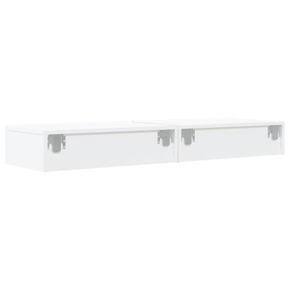 Tv-meubelen 2 st met LED-verlichting 60x35x15,5 cm wit MeubelReus