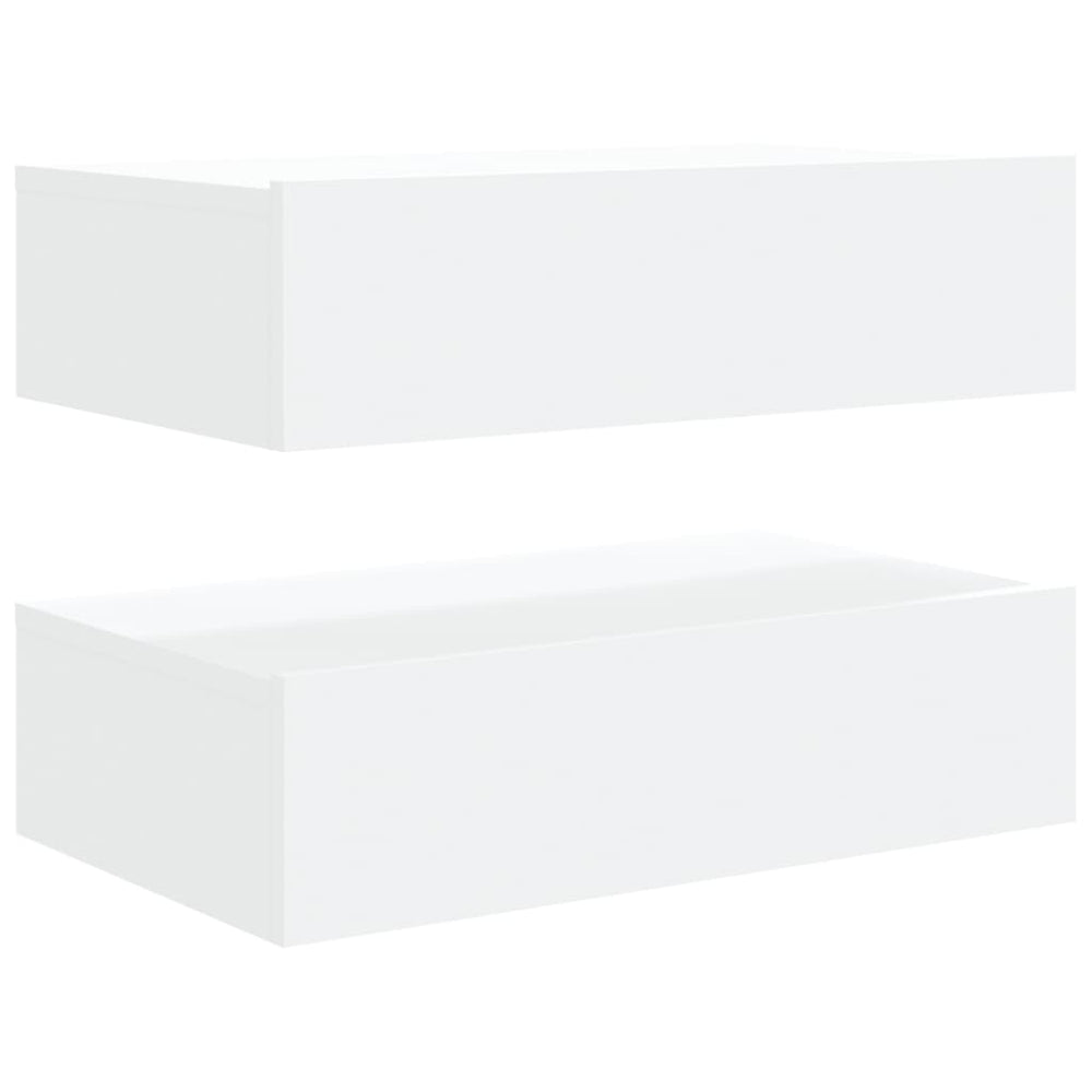 Tv-meubelen 2 st met LED-verlichting 60x35x15,5 cm wit MeubelReus