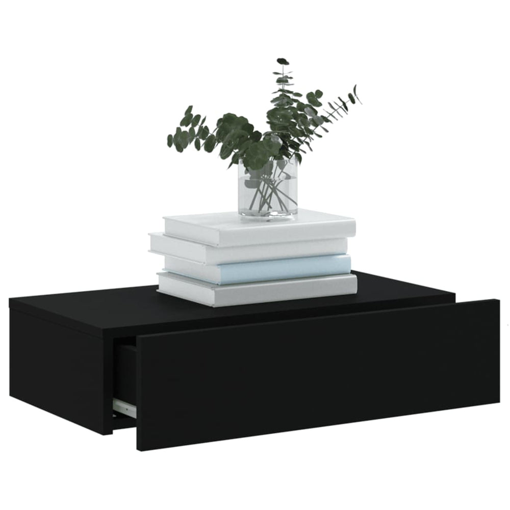 Tv-meubel met LED-verlichting 60x35x15,5 cm zwart MeubelReus