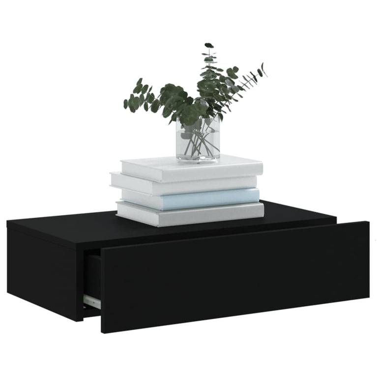 Tv-meubel met LED-verlichting 60x35x15,5 cm zwart MeubelReus