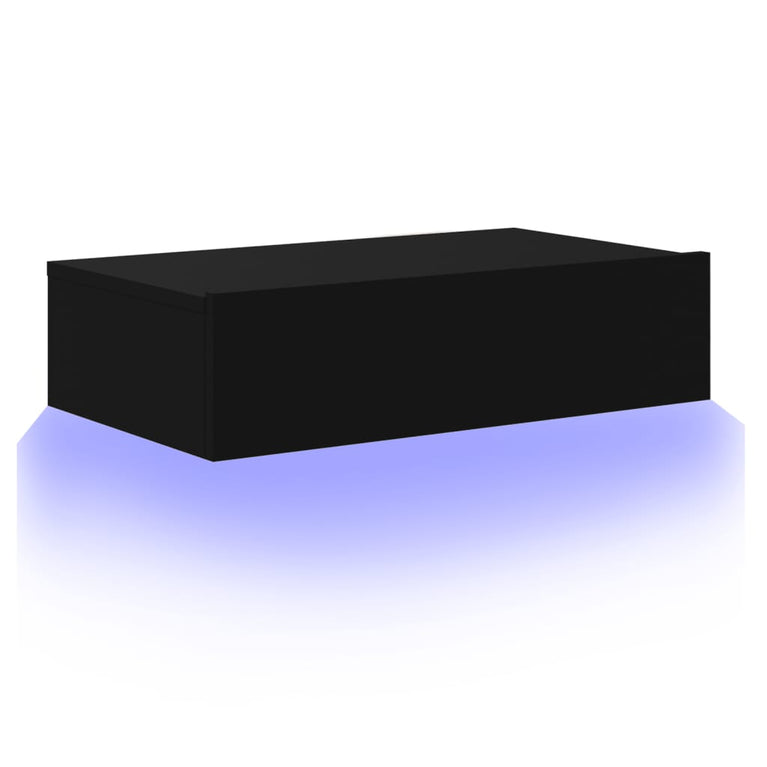Tv-meubel met LED-verlichting 60x35x15,5 cm zwart MeubelReus