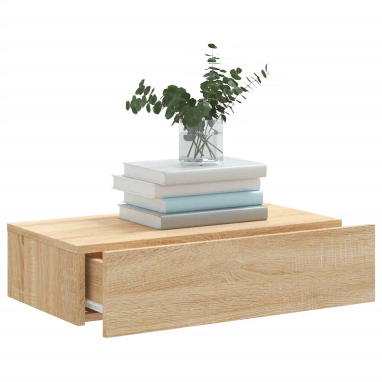 Tv-meubel met LED-verlichting 60x35x15,5 cm sonoma eikenkleurig MeubelReus