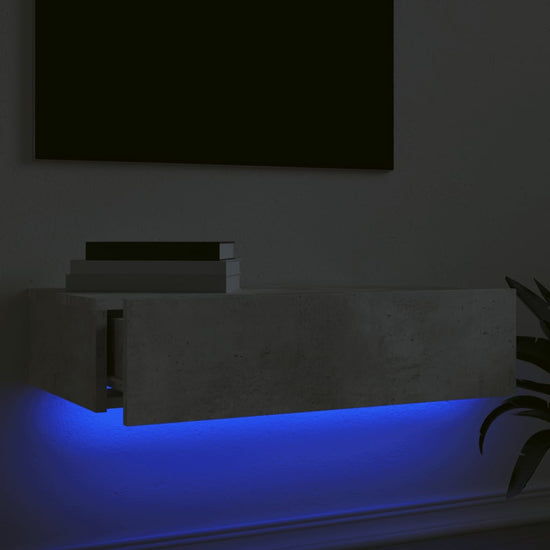 Tv-meubel met LED-verlichting 60x35x15,5 cm betongrijs MeubelReus