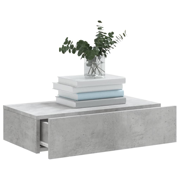Tv-meubel met LED-verlichting 60x35x15,5 cm betongrijs MeubelReus