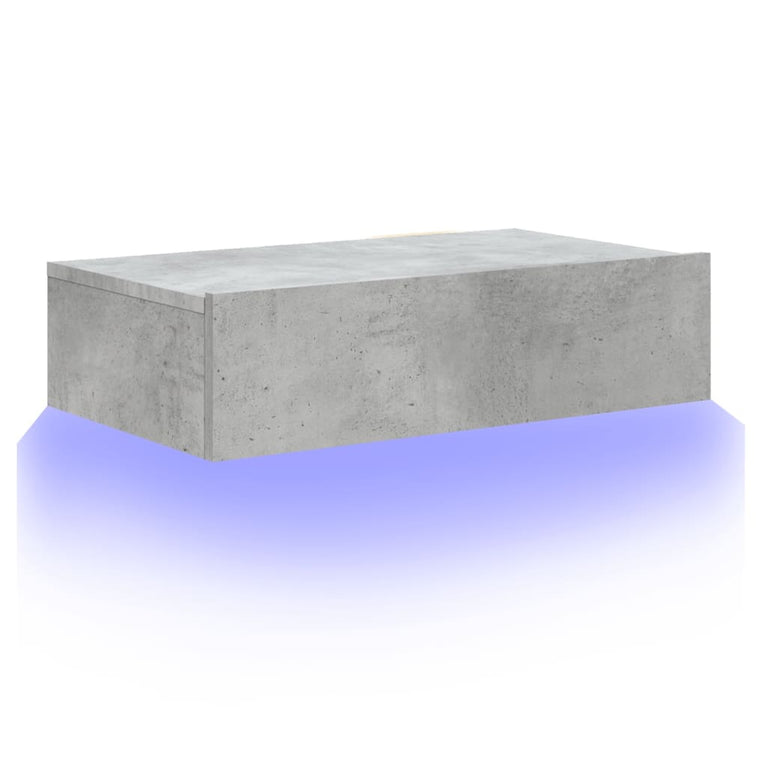 Tv-meubel met LED-verlichting 60x35x15,5 cm betongrijs MeubelReus