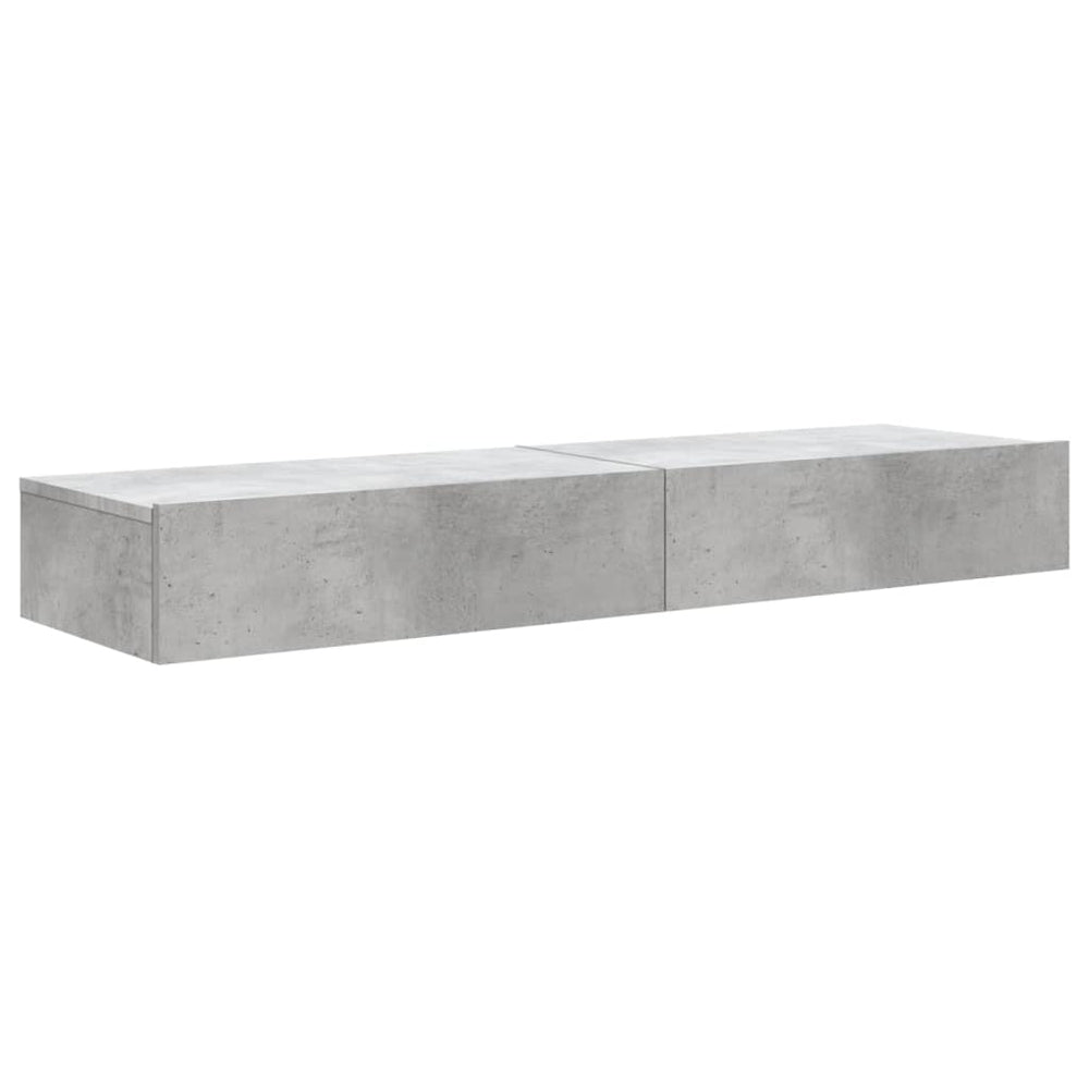 Tv-meubels met LED-verlichting 2 st 60x35x15,5 cm betongrijs MeubelReus