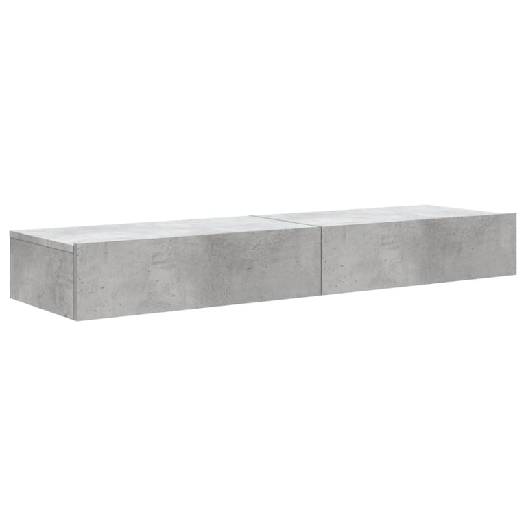 Tv-meubels met LED-verlichting 2 st 60x35x15,5 cm betongrijs MeubelReus