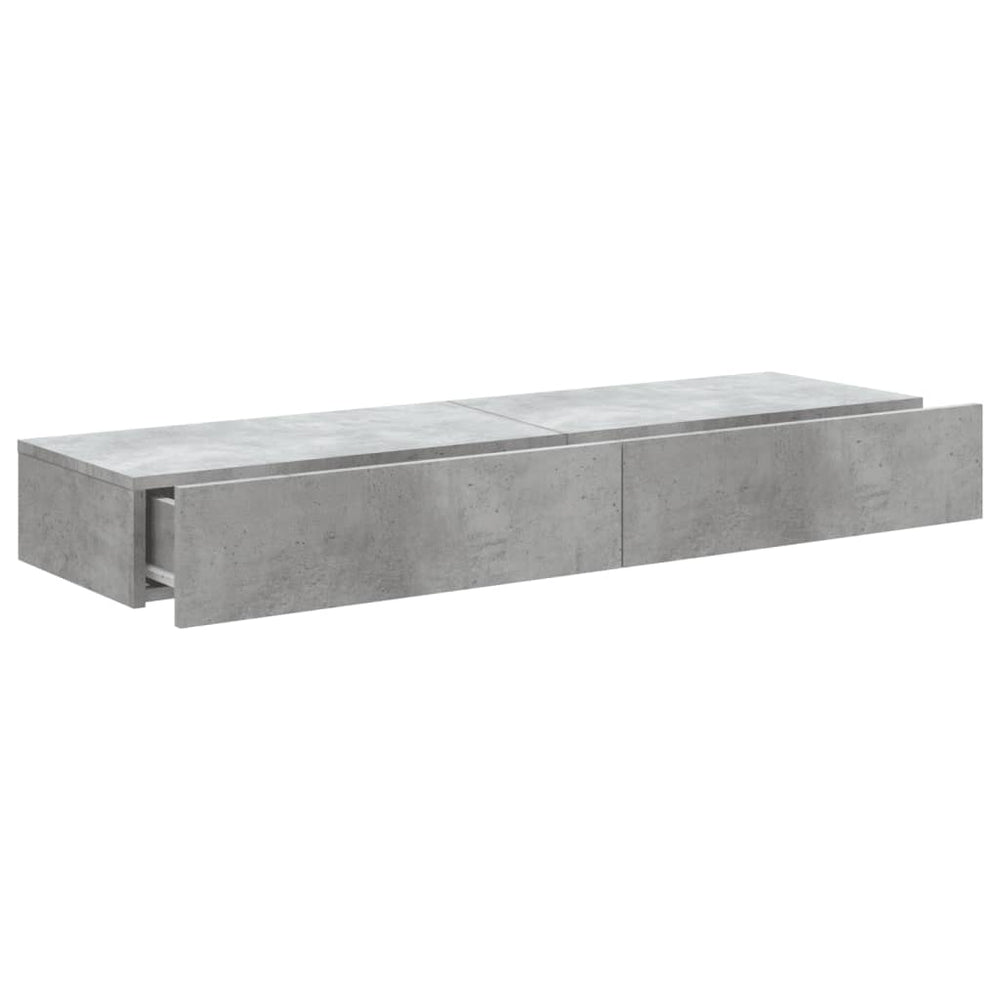 Tv-meubels met LED-verlichting 2 st 60x35x15,5 cm betongrijs MeubelReus