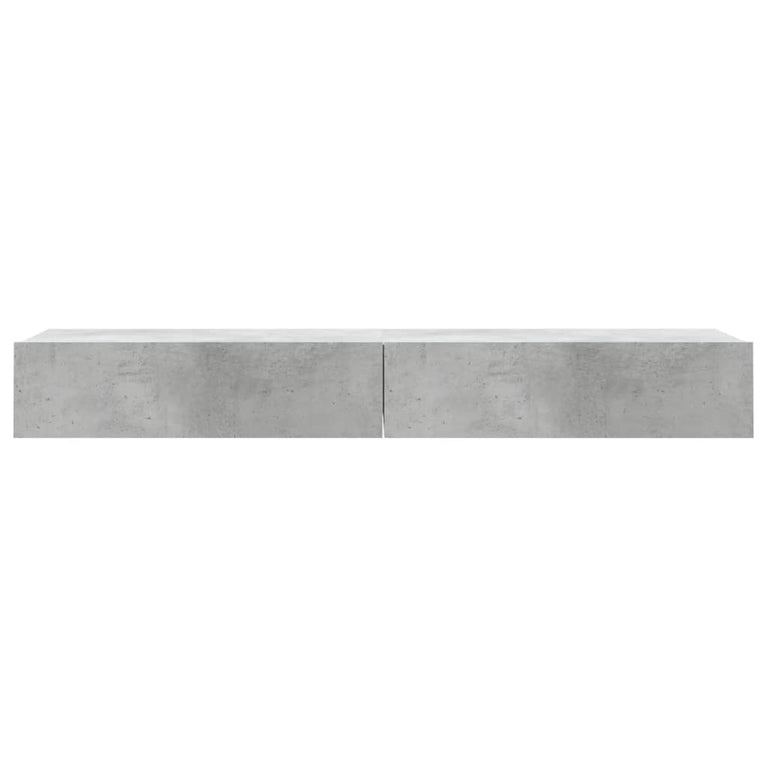 Tv-meubels met LED-verlichting 2 st 60x35x15,5 cm betongrijs MeubelReus