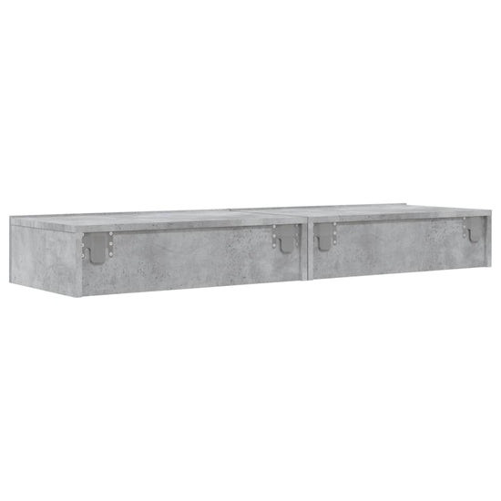 Tv-meubels met LED-verlichting 2 st 60x35x15,5 cm betongrijs MeubelReus