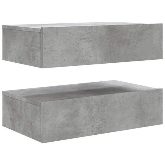 Tv-meubels met LED-verlichting 2 st 60x35x15,5 cm betongrijs MeubelReus