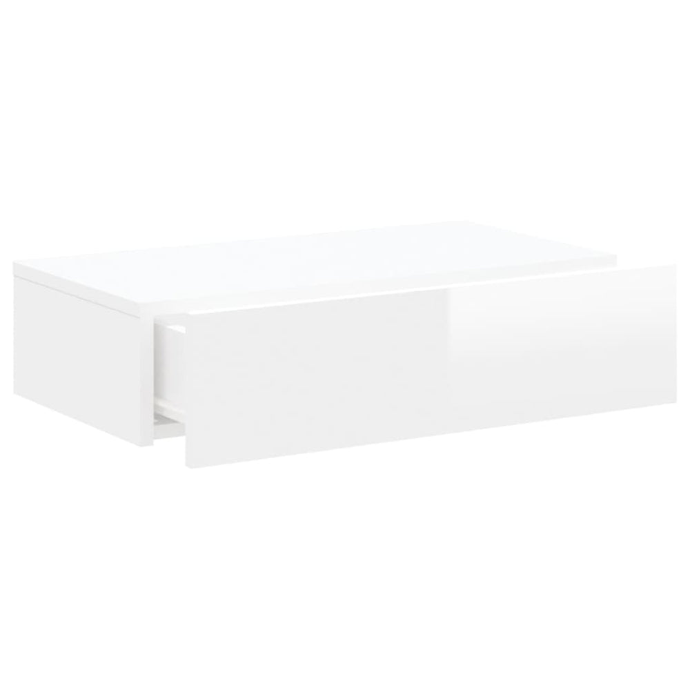 Tv-meubel met LED-verlichting 60x35x15,5 cm hoogglans wit MeubelReus