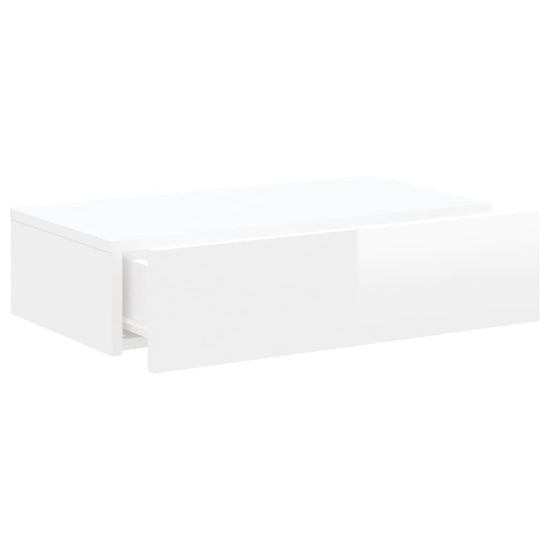 Tv-meubel met LED-verlichting 60x35x15,5 cm hoogglans wit MeubelReus