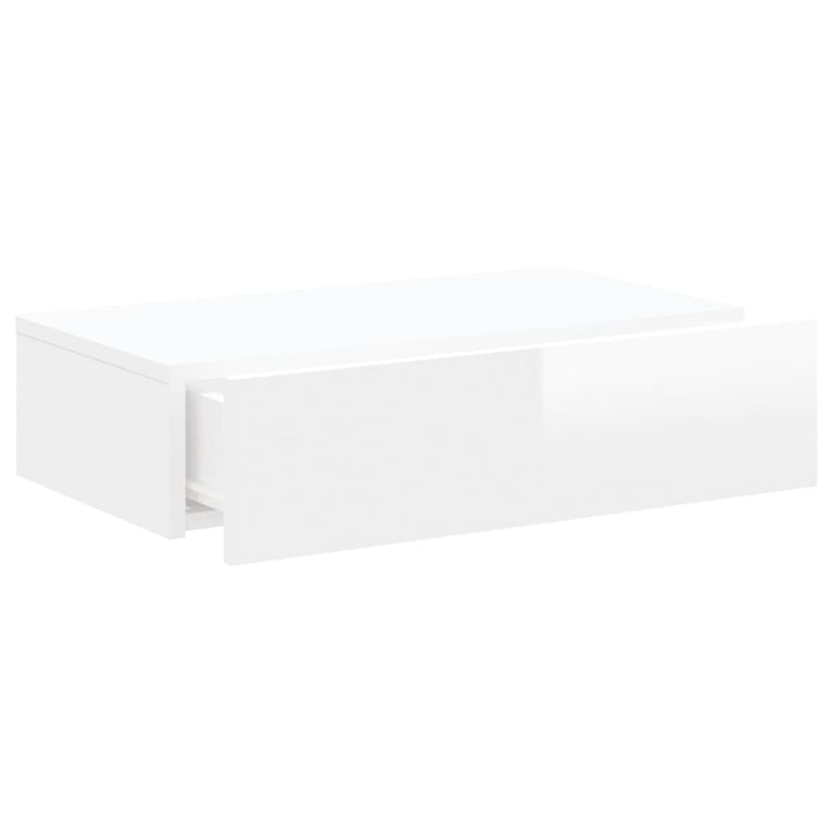 Tv-meubel met LED-verlichting 60x35x15,5 cm hoogglans wit MeubelReus