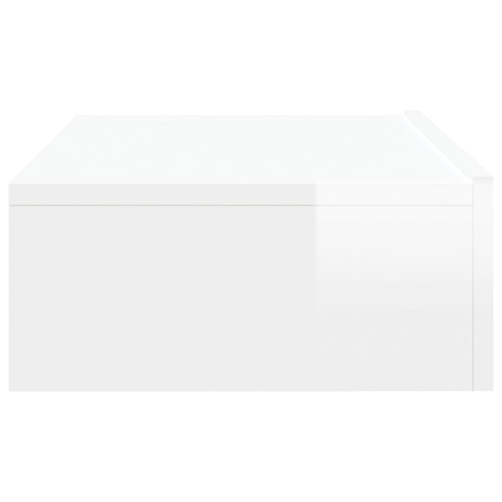 Tv-meubel met LED-verlichting 60x35x15,5 cm hoogglans wit MeubelReus