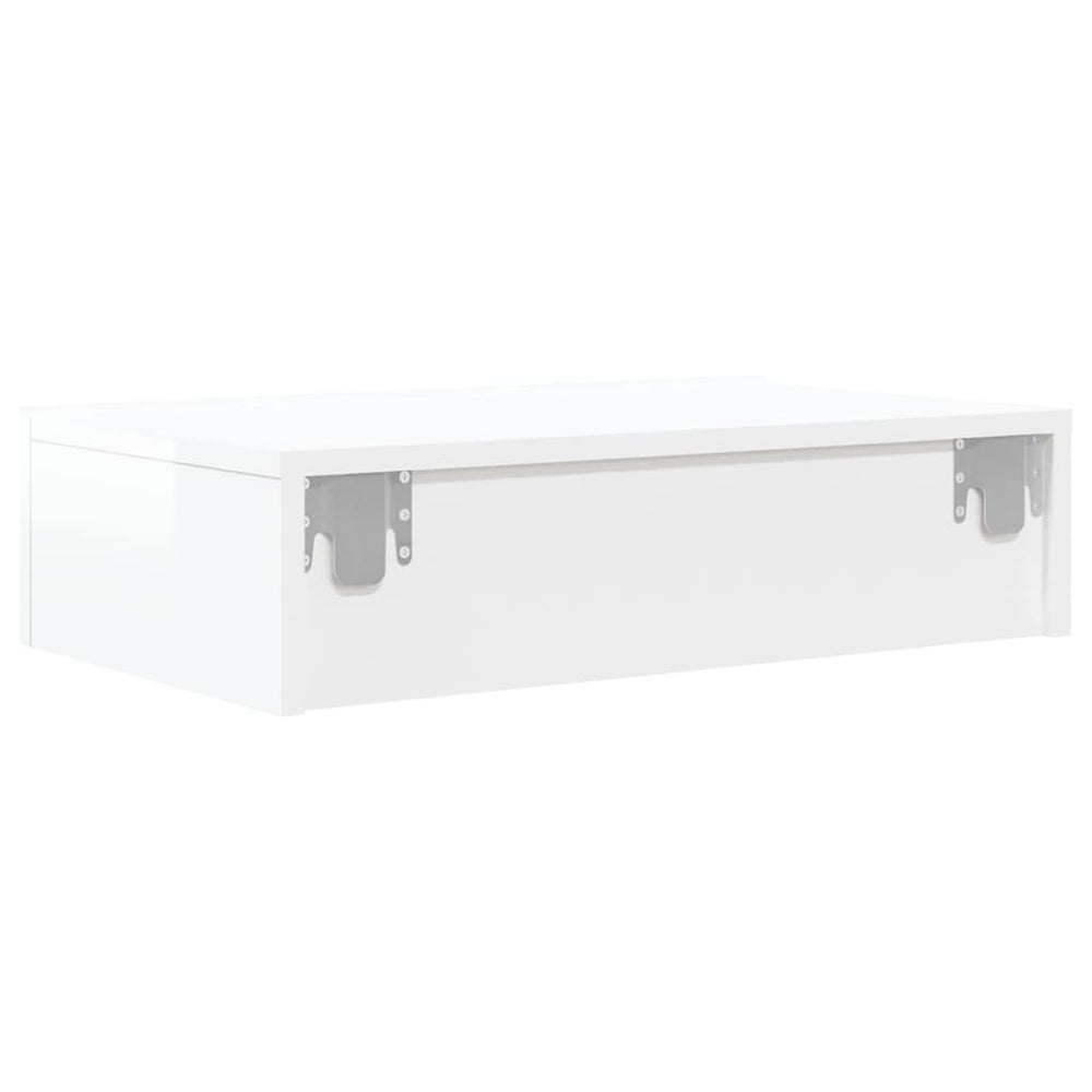 Tv-meubel met LED-verlichting 60x35x15,5 cm hoogglans wit MeubelReus