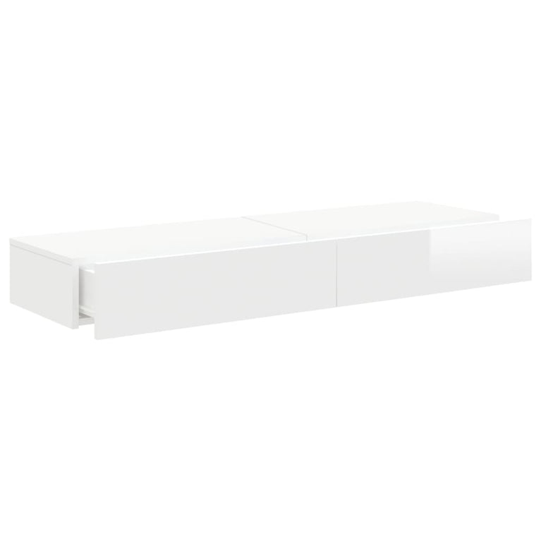 Tv-meubelen 2 st met LED 60x35x15,5 cm hoogglans wit MeubelReus