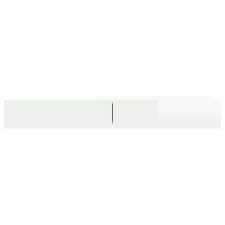 Tv-meubelen 2 st met LED 60x35x15,5 cm hoogglans wit MeubelReus