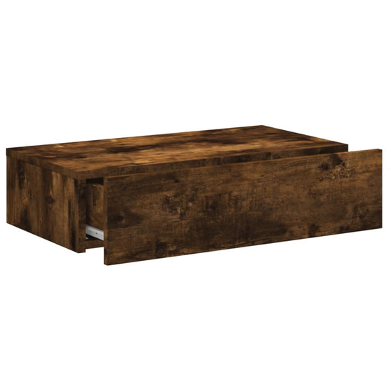Tv-meubel met LED-verlichting 60x35x15,5 cm gerookt eikenkleur MeubelReus