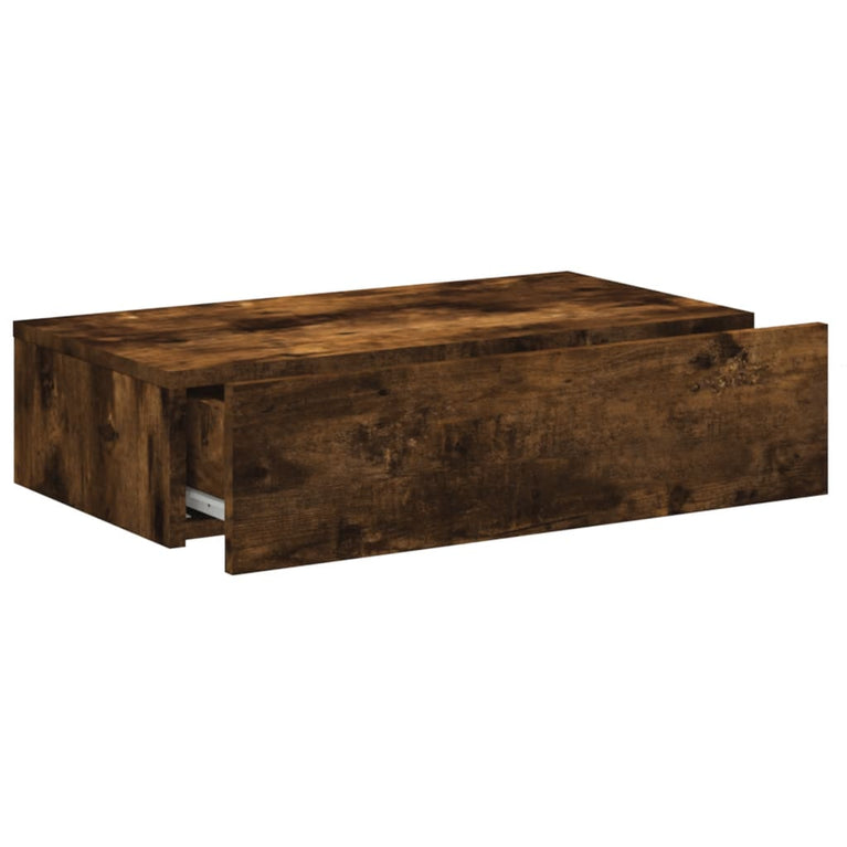 Tv-meubel met LED-verlichting 60x35x15,5 cm gerookt eikenkleur MeubelReus