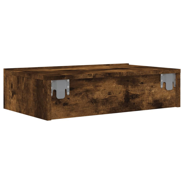 Tv-meubel met LED-verlichting 60x35x15,5 cm gerookt eikenkleur MeubelReus