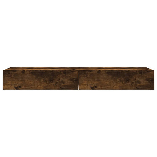 Tv-meubels 2 st met LED 60x35x15,5 cm gerookt eikenkleur MeubelReus