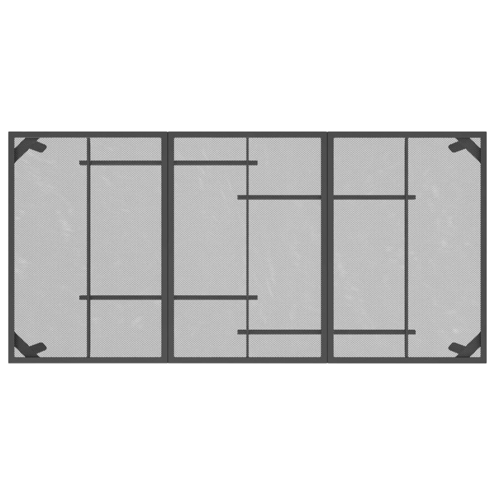 7-delige Tuinset metaalgaas antracietkleurig MeubelReus