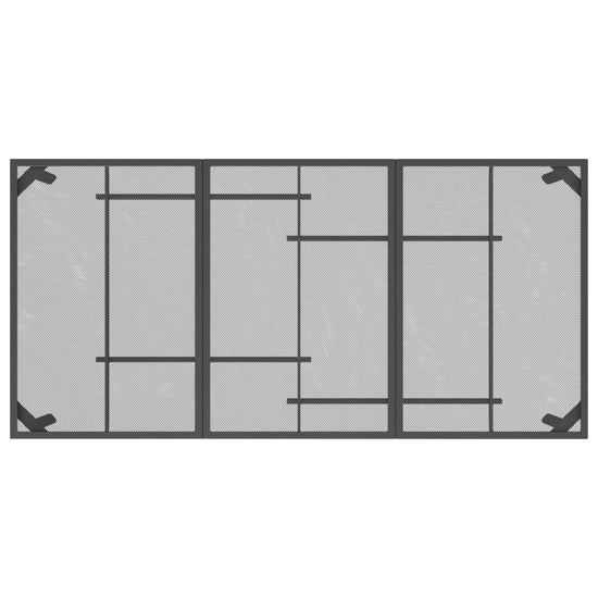 7-delige Tuinset metaalgaas antracietkleurig MeubelReus