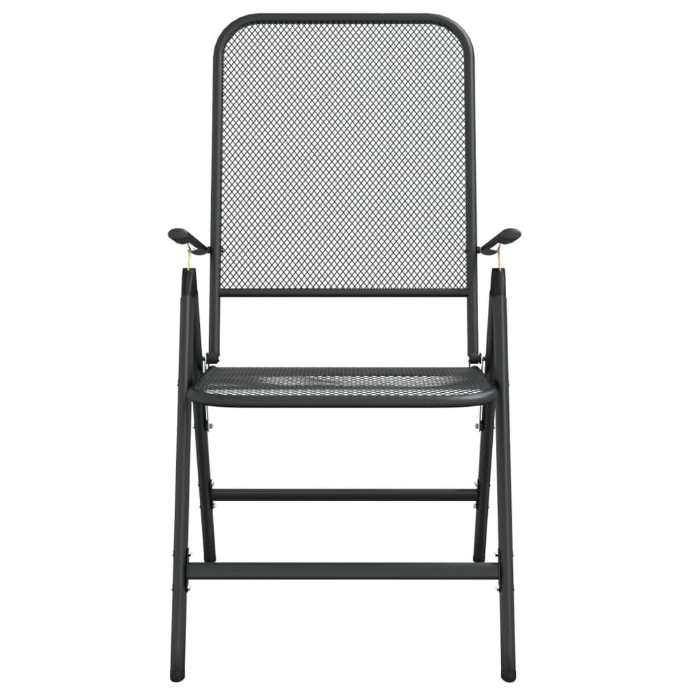 9-delige Tuinset metaalgaas antracietkleurig MeubelReus