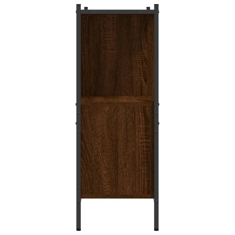 Boekenkast 102x28x77,5 cm bewerkt hout bruineikenkleurig